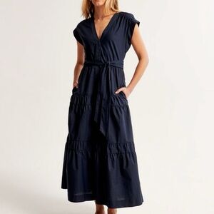 Abercrombie tie maxi dress